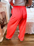 BIRDIE Flowy Wide-Leg Pants in Flamingo Freeze-Presales-Dear Me Southern Boutique, located in DeRidder, Louisiana