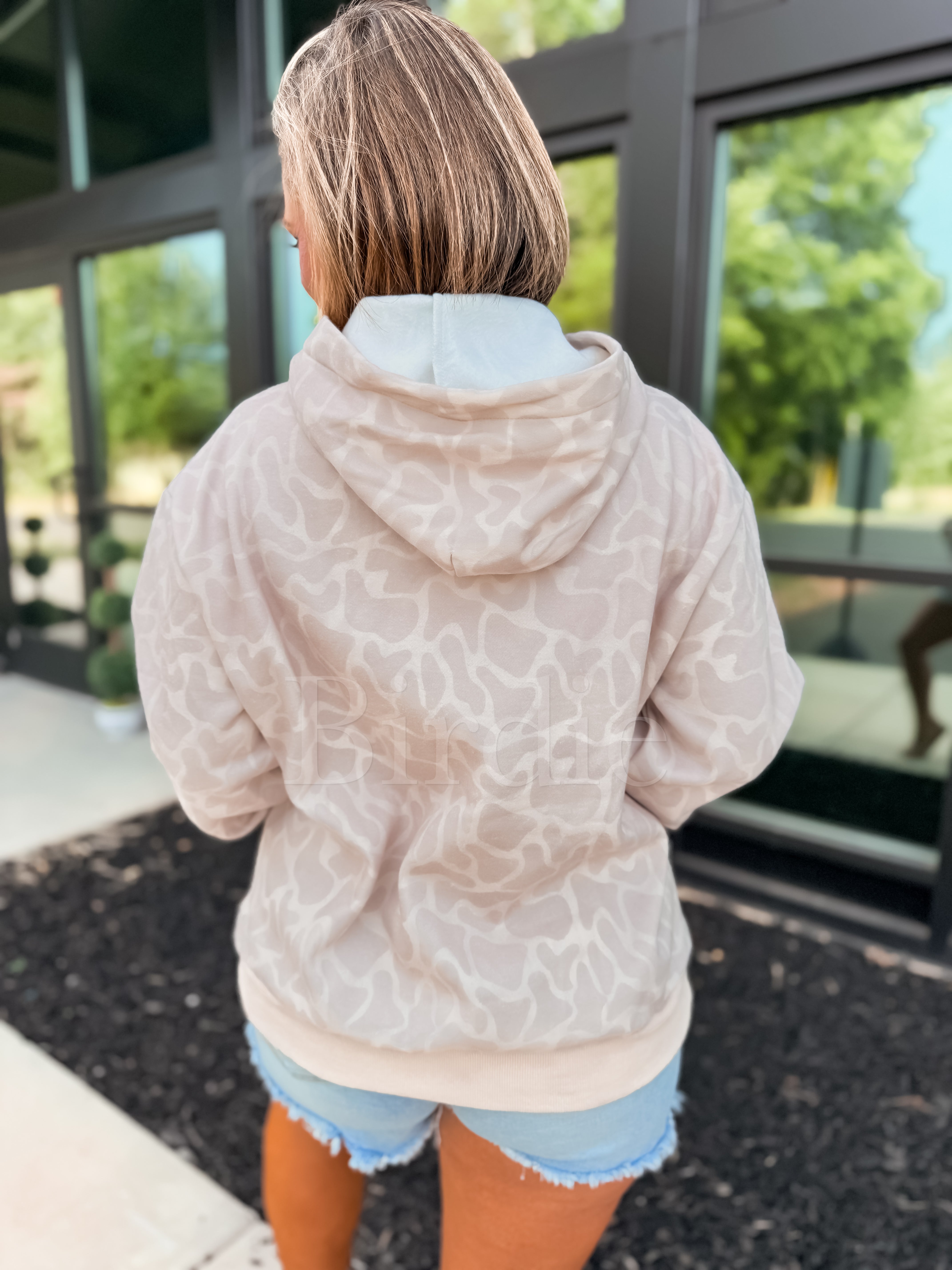BIRDIE Hoodie in Bare Marsh Camo-Presales-Dear Me Southern Boutique, located in DeRidder, Louisiana