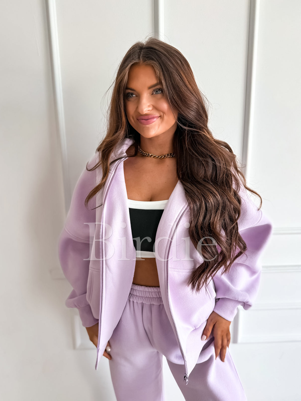 BIRDIE Pure Comfort Fleece Hooded Jacket in Light Lavender-Presales-Dear Me Southern Boutique, located in DeRidder, Louisiana