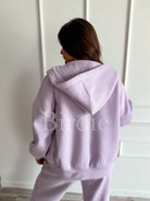 BIRDIE Pure Comfort Fleece Hooded Jacket in Light Lavender-Presales-Dear Me Southern Boutique, located in DeRidder, Louisiana