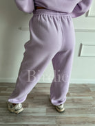 BIRDIE Pure Comfort Fleece Joggers in Light Lavender-Presales-Dear Me Southern Boutique, located in DeRidder, Louisiana