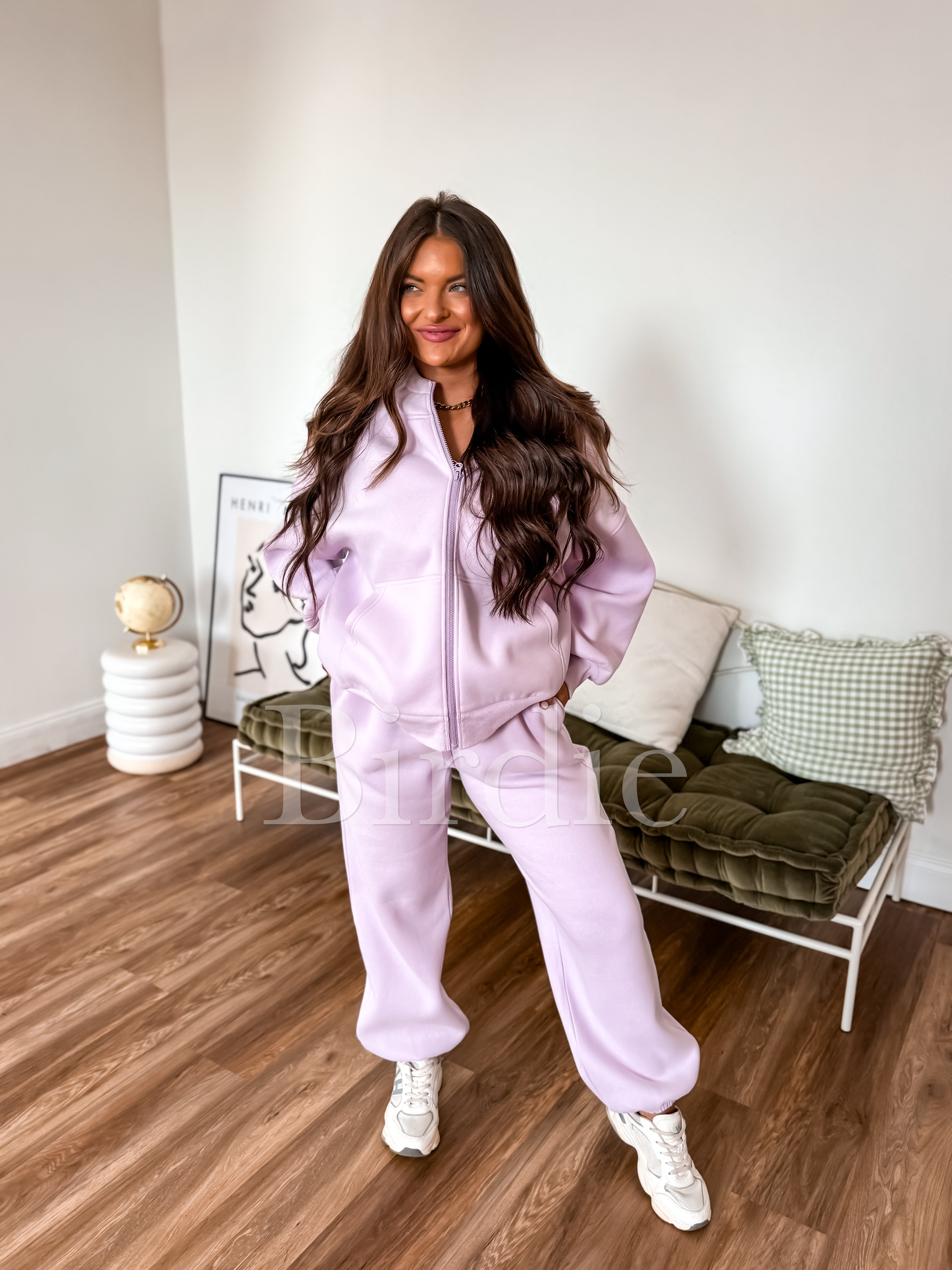 BIRDIE Pure Comfort Fleece Joggers in Light Lavender-Presales-Dear Me Southern Boutique, located in DeRidder, Louisiana