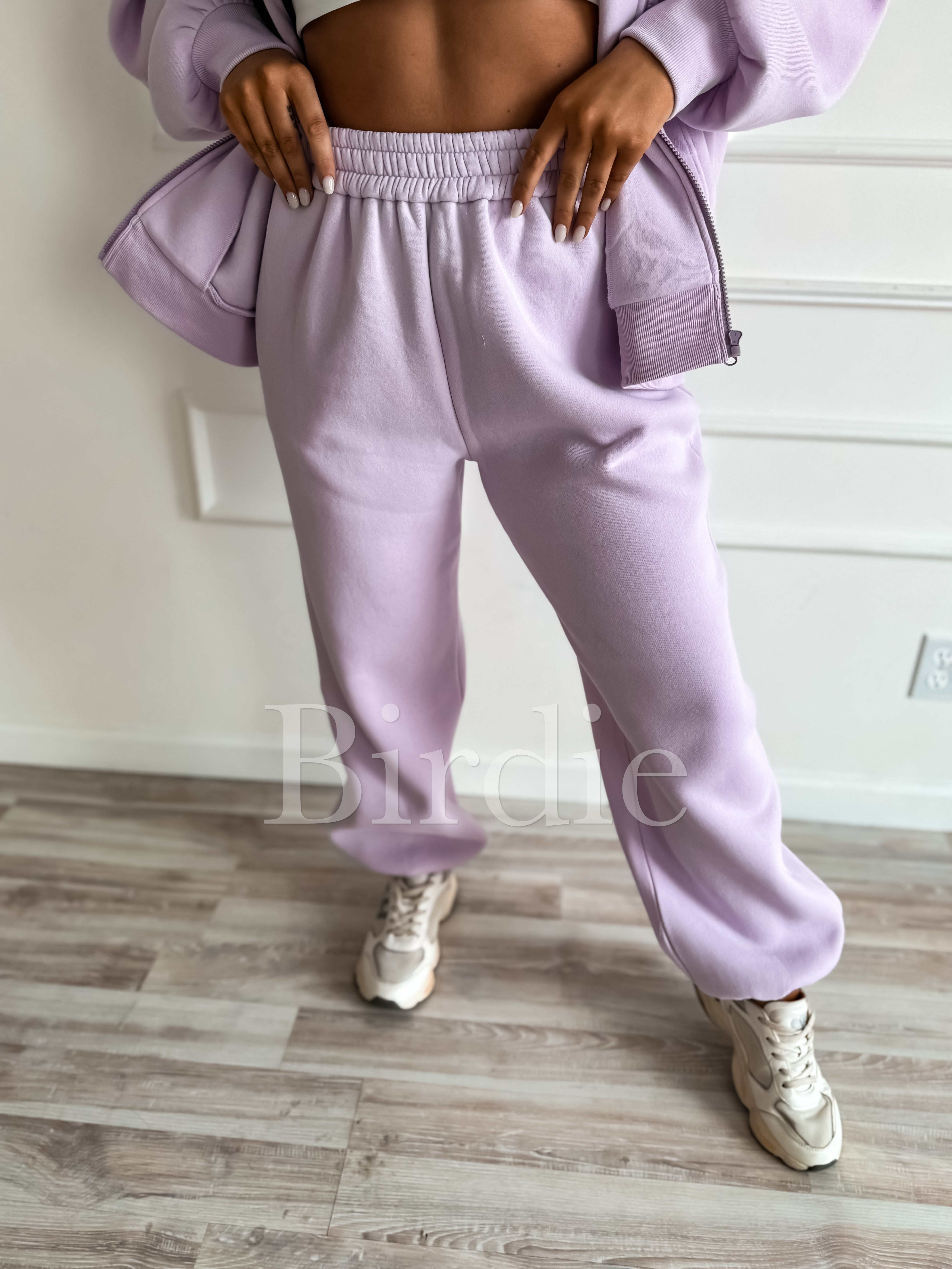 BIRDIE Pure Comfort Fleece Joggers in Light Lavender-Presales-Dear Me Southern Boutique, located in DeRidder, Louisiana