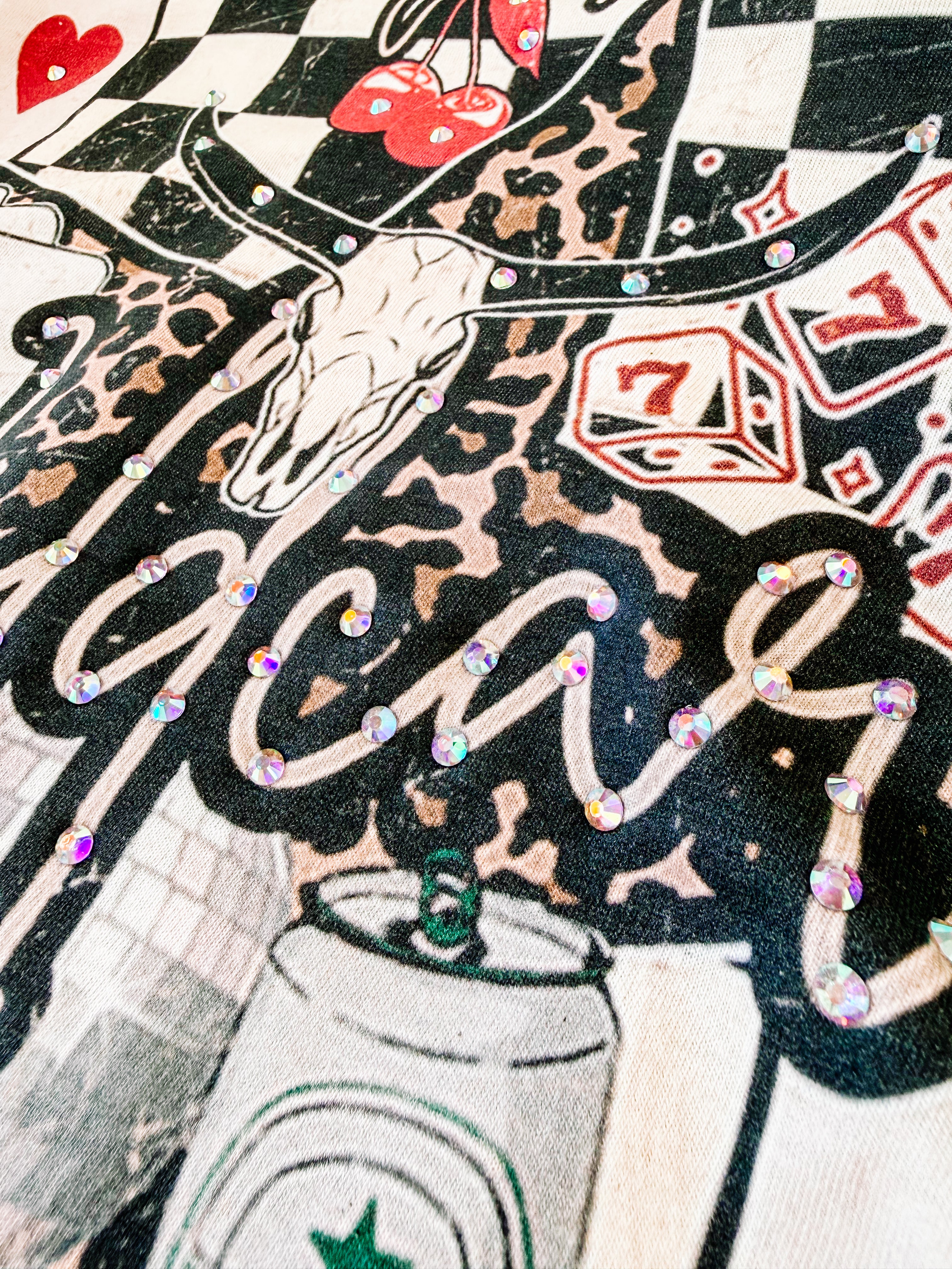 Baby I’m a Wildcard Bougie Rhinestone Tee-Tees-Dear Me Southern Boutique, located in DeRidder, Louisiana