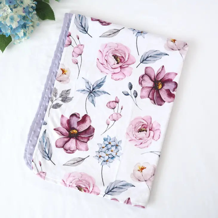Baby & Toddler Minky Blanket - Vintage Floral-Kids-Dear Me Southern Boutique, located in DeRidder, Louisiana