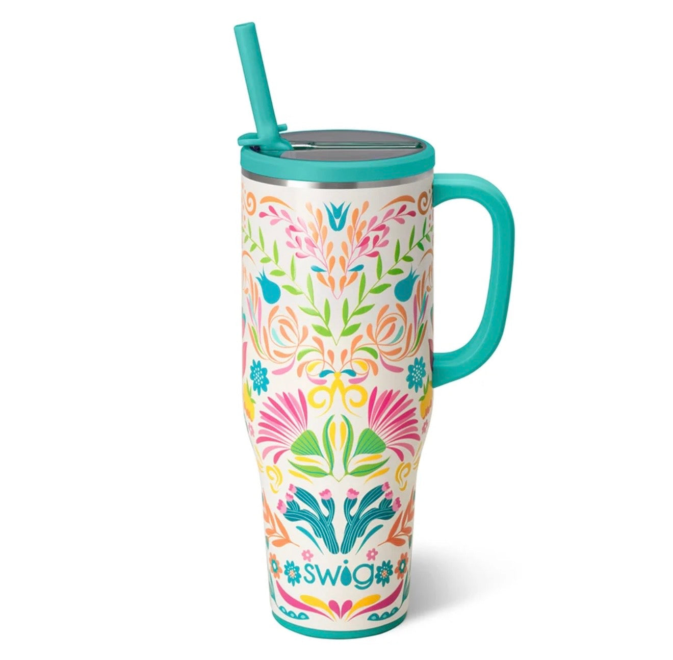Baja Bloom Mega Mug 40oz-Drinkwear-Dear Me Southern Boutique, located in DeRidder, Louisiana