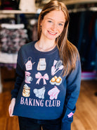 Baking Club Womens Sweatshirt-Graphic Tops-Dear Me Southern Boutique, located in DeRidder, Louisiana