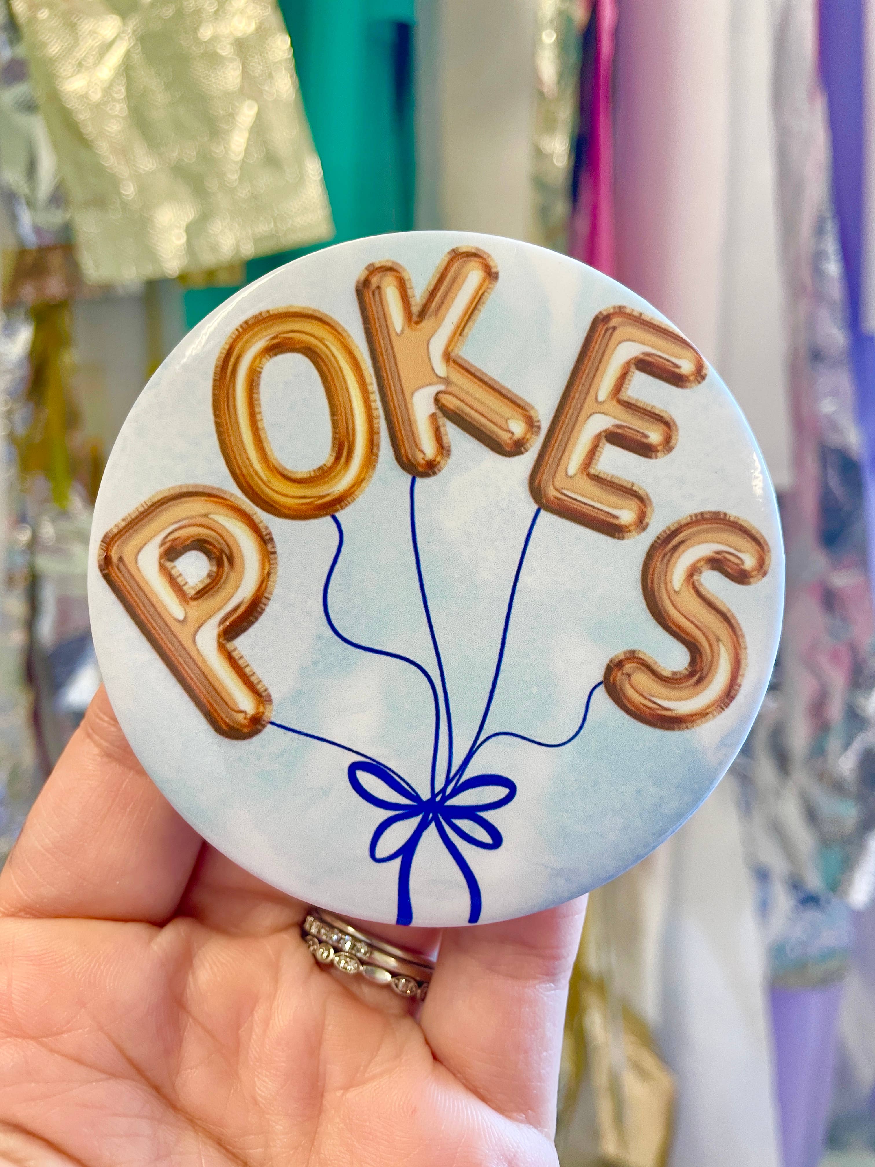 Balloons - Pokes - Game Day Button-Dear Me Southern Boutique, located in DeRidder, Louisiana