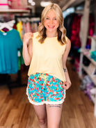 Banks Basic Lettuce Tank- Butter Yellow-Top-Dear Me Southern Boutique, located in DeRidder, Louisiana