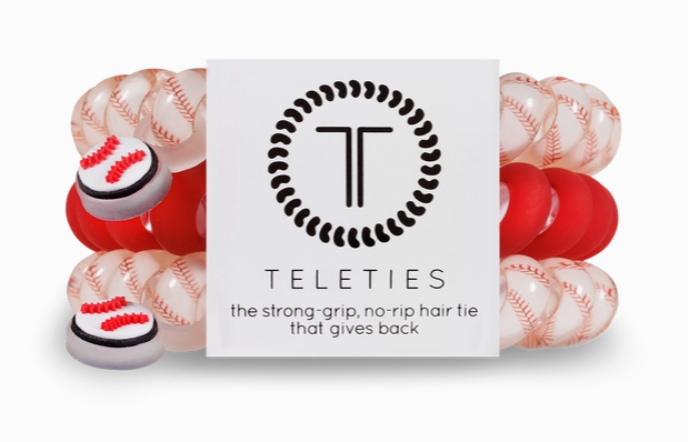 Baseball Teleties-Gifts-Dear Me Southern Boutique, located in DeRidder, Louisiana