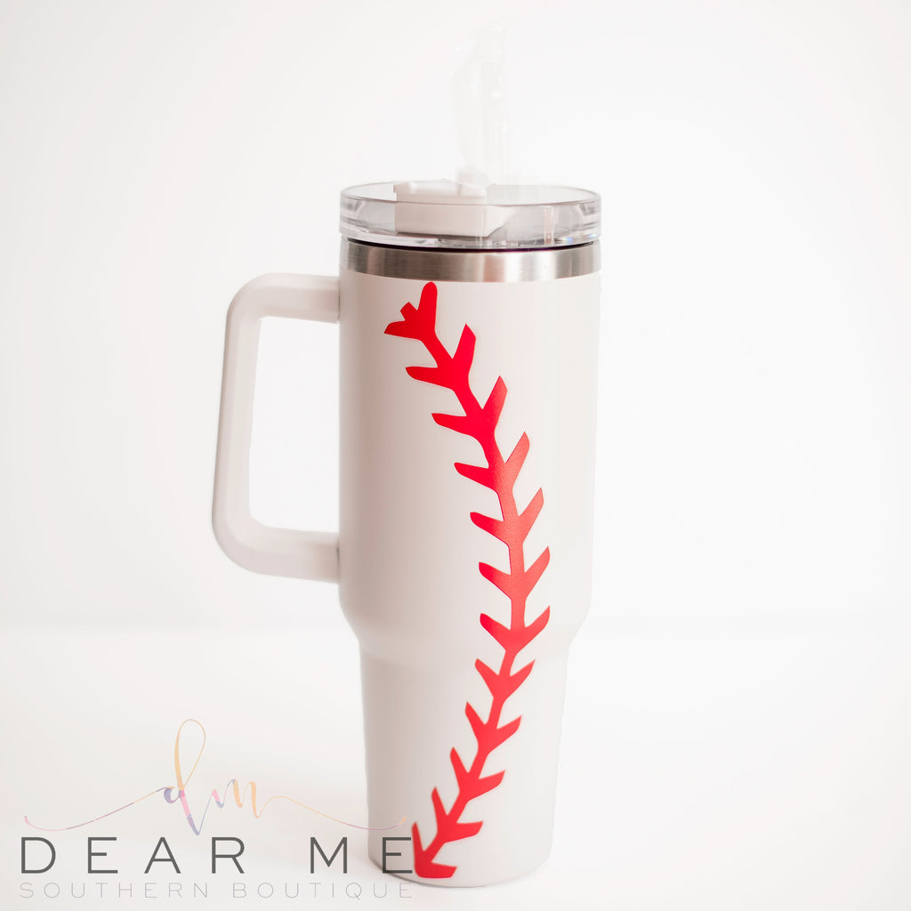 Baseball Travel Tumbler-Gifts-Dear Me Southern Boutique, located in DeRidder, Louisiana