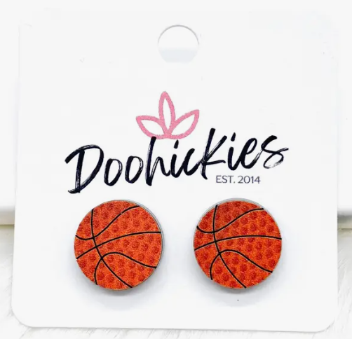 Basketball Studs-Dear Me Southern Boutique, located in DeRidder, Louisiana