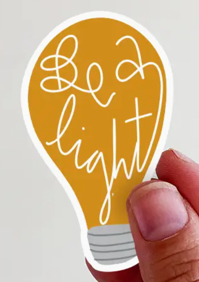 Be A Light Vinyl Sticker-JAG Stickers-Dear Me Southern Boutique, located in DeRidder, Louisiana