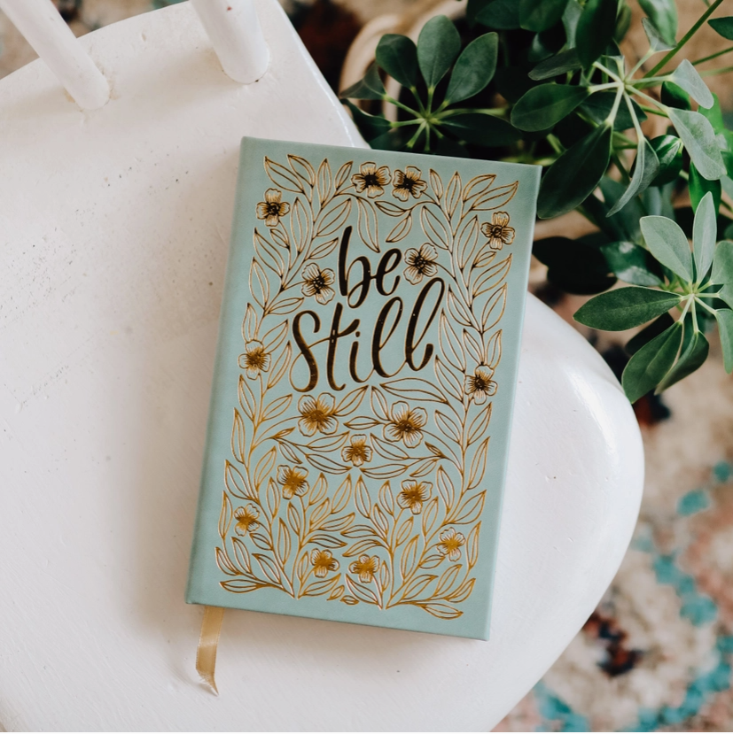 Be Still Journal - Gold Foil-Books-Dear Me Southern Boutique, located in DeRidder, Louisiana