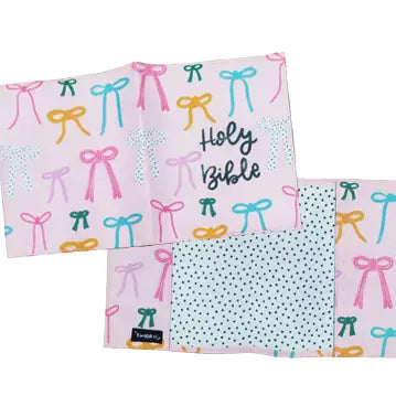 Beautiful Bows Bible Slipcover-JAG Bible Covers-Dear Me Southern Boutique, located in DeRidder, Louisiana