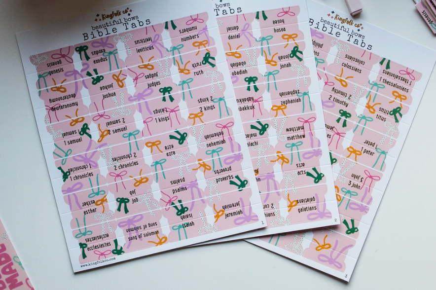 Beautiful Bows Bible Tabs-JAG Books-Dear Me Southern Boutique, located in DeRidder, Louisiana