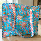Beck Bright Blue Floral Tote Bag-Tote Bags-Dear Me Southern Boutique, located in DeRidder, Louisiana