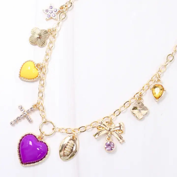 Bentley Charm Necklace-Jewelry - Necklaces-Dear Me Southern Boutique, located in DeRidder, Louisiana