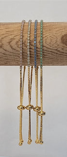 Betty Oh Adjustable Opal Gold Metal Bracelet-Presales-Dear Me Southern Boutique, located in DeRidder, Louisiana