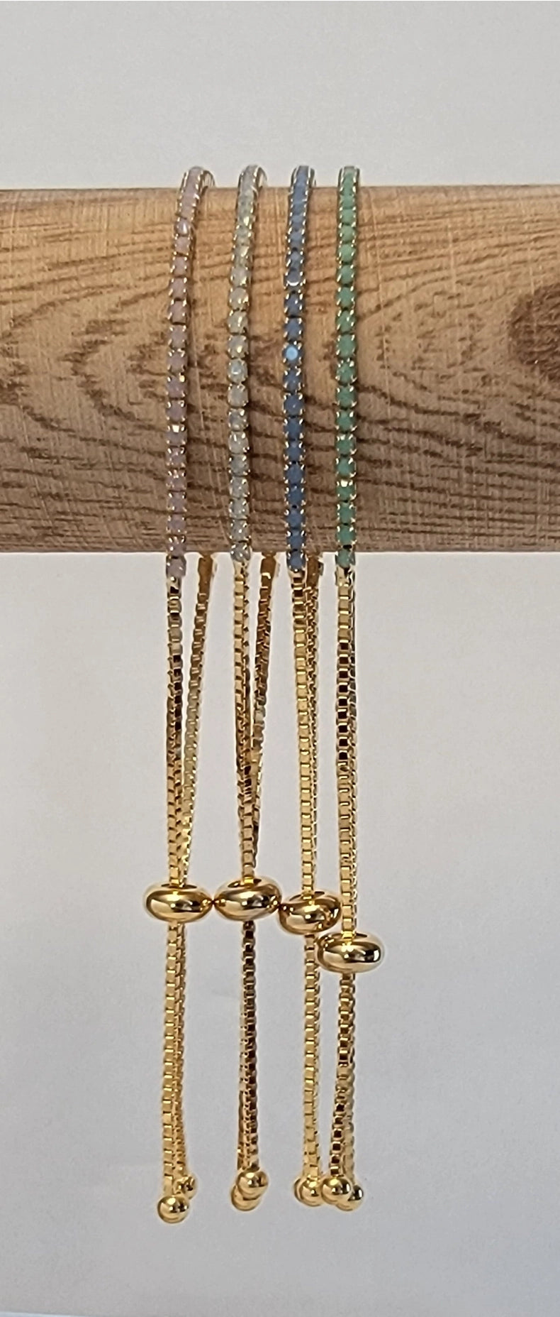 Betty Oh Adjustable Opal Gold Metal Bracelet-Presales-Dear Me Southern Boutique, located in DeRidder, Louisiana
