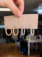 Betty Oh Hoop Earrings-Earrings-Dear Me Southern Boutique, located in DeRidder, Louisiana