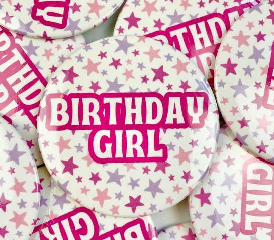 Birthday Girl Button-Buttons-Dear Me Southern Boutique, located in DeRidder, Louisiana