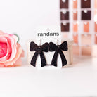 Black Coquette Bow Randans-Earrings-Dear Me Southern Boutique, located in DeRidder, Louisiana