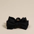 Black - Mini Satin Bougie Bow Claw Clip-Hair Clips-Dear Me Southern Boutique, located in DeRidder, Louisiana