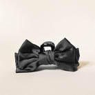 Black - Satin Bougie Bow Claw Clip-Hair Clips-Dear Me Southern Boutique, located in DeRidder, Louisiana