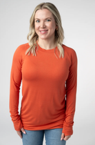 Blair Long Sleeve Top - Pumpkin-Blouses-Dear Me Southern Boutique, located in DeRidder, Louisiana