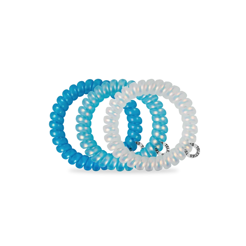 Blue Seas Large Teleties-Large Hair Ties-Dear Me Southern Boutique, located in DeRidder, Louisiana