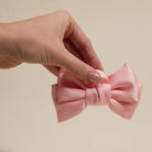 Blush - Mini Satin Bougie Bow Claw Clip-Hair Clip-Dear Me Southern Boutique, located in DeRidder, Louisiana