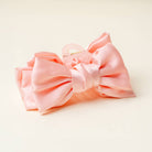 Blush - Satin Bougie Bow Claw Clip-Hair Clips-Dear Me Southern Boutique, located in DeRidder, Louisiana