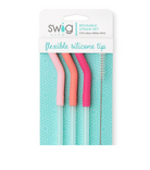 Blush/Coral/Pink Swig Straw Set-Straws-Dear Me Southern Boutique, located in DeRidder, Louisiana