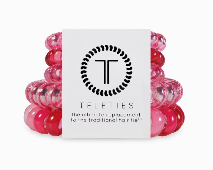 Blushing Mix Pack Teleties-Mixed Hair Ties-Dear Me Southern Boutique, located in DeRidder, Louisiana