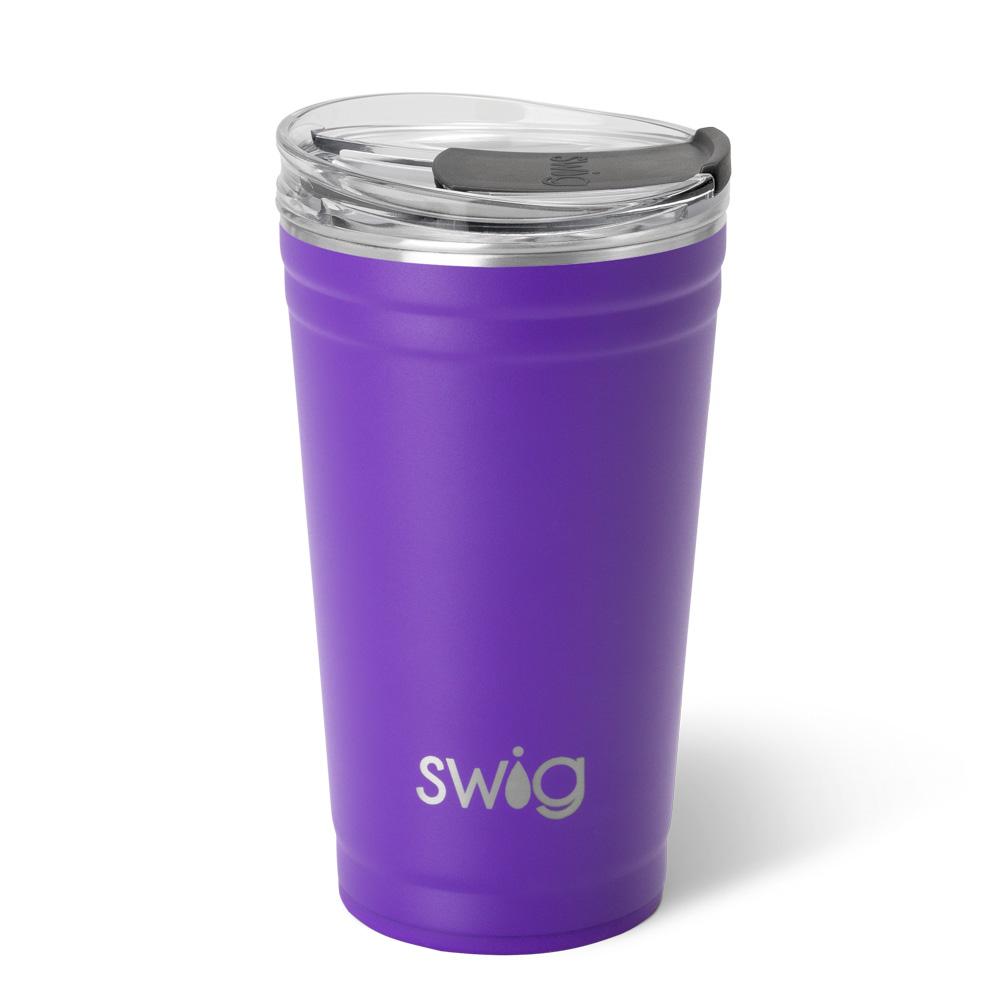 Bold Purple Party Cup 24oz-Drinkwear-Dear Me Southern Boutique, located in DeRidder, Louisiana