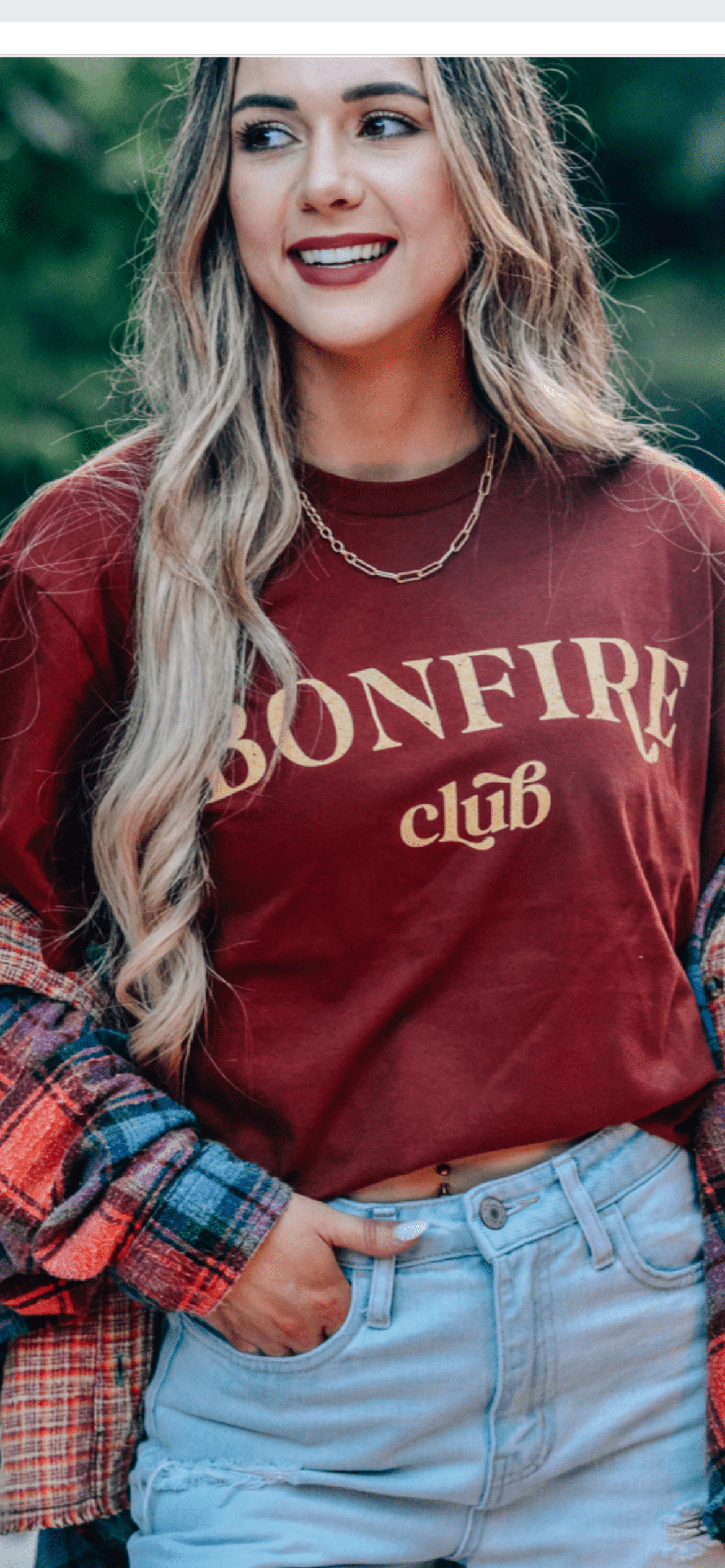Bonfire Club Tee-Dear Me Southern Boutique, located in DeRidder, Louisiana