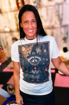 Boo Bandit Bougie Rhinestone Tee-Graphic Tees-Dear Me Southern Boutique, located in DeRidder, Louisiana