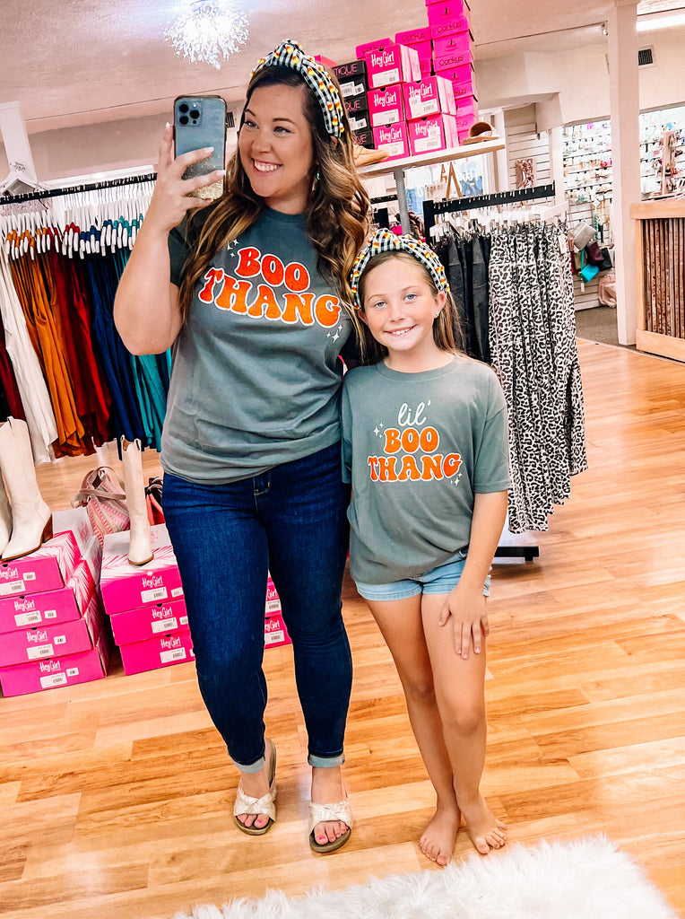 Boo Thang Mommy and Me tees-Dear Me Southern Boutique, located in DeRidder, Louisiana