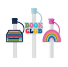 Book Club Straw Topper Set-Drinkwear-Dear Me Southern Boutique, located in DeRidder, Louisiana