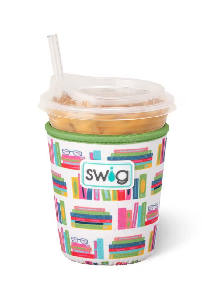 Book Club Swig Iced Cup Coolie- Small-Drink Coolies-Dear Me Southern Boutique, located in DeRidder, Louisiana