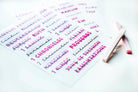 Books of the Bible Header Stickers - All the Pinks Edition-Other Accessories-Dear Me Southern Boutique, located in DeRidder, Louisiana