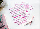 Books of the Bible Header Stickers - All the Pinks Edition-Other Accessories-Dear Me Southern Boutique, located in DeRidder, Louisiana