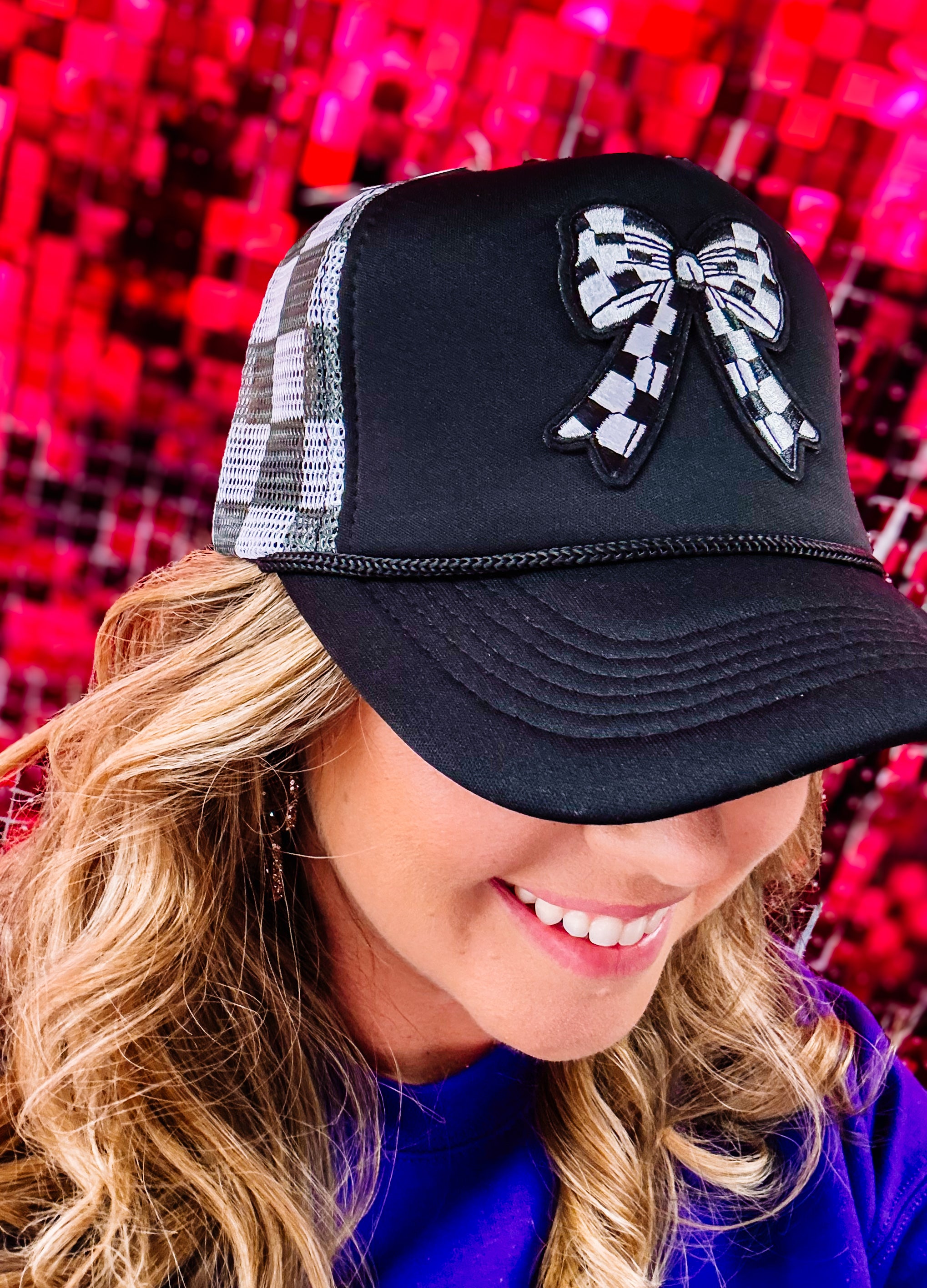 Bow & Go Trucker Hat-Trucker Hats-Dear Me Southern Boutique, located in DeRidder, Louisiana
