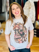 Bow-Tied Black Cat Tee-Tees-Dear Me Southern Boutique, located in DeRidder, Louisiana