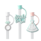 Bride To Be Swig Straw Topper Set-Drinkwear-Dear Me Southern Boutique, located in DeRidder, Louisiana