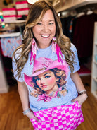 Bubblegum Checkered Everyday Skort-Skort-Dear Me Southern Boutique, located in DeRidder, Louisiana