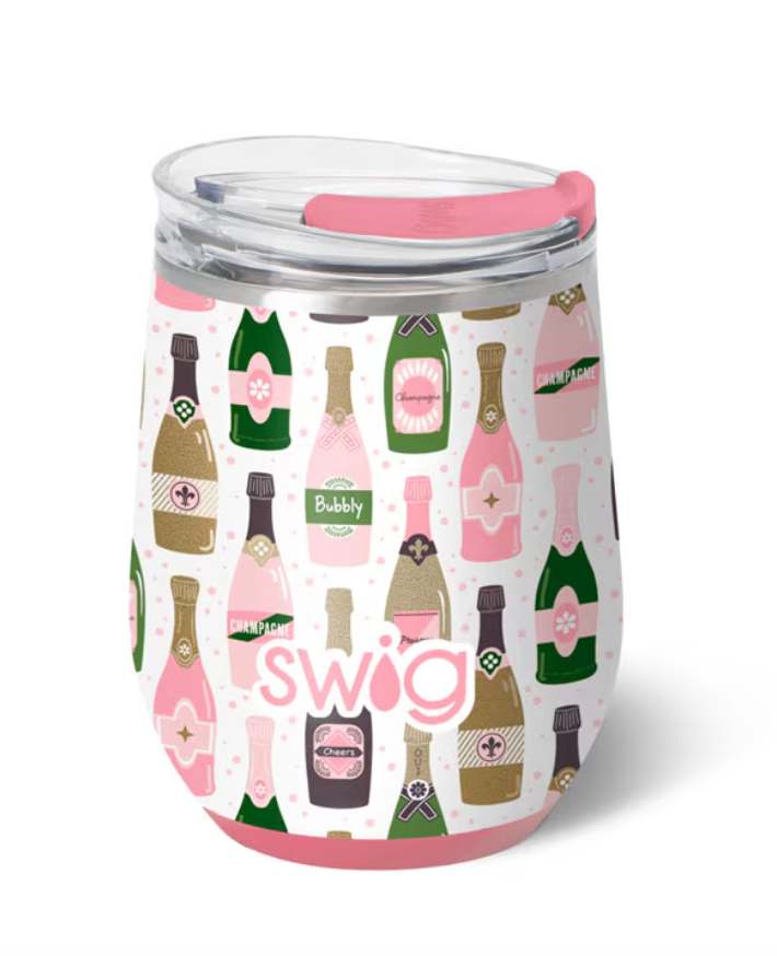 Bubbly Swig Stemless Wine Cup-Wine + Cocktails-Dear Me Southern Boutique, located in DeRidder, Louisiana
