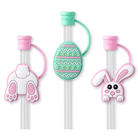 Bunny Trail Swig Straw Topper Set-Drinkwear-Dear Me Southern Boutique, located in DeRidder, Louisiana
