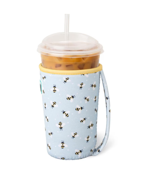 Busy Bee Swig Iced Cup Coolie-Drink Coolies-Dear Me Southern Boutique, located in DeRidder, Louisiana